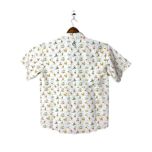 Magellan Outdoors Men's Fish Gear Button Up Short Sleeve Shirt M - Picture 2 of 15